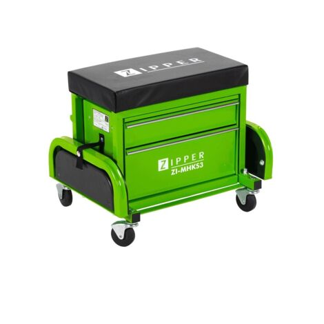 TABURETE MOVIL PARA TALLER CON 2 CAJONES HERRAMIENTAS ZIPPER ZI-MHKS3