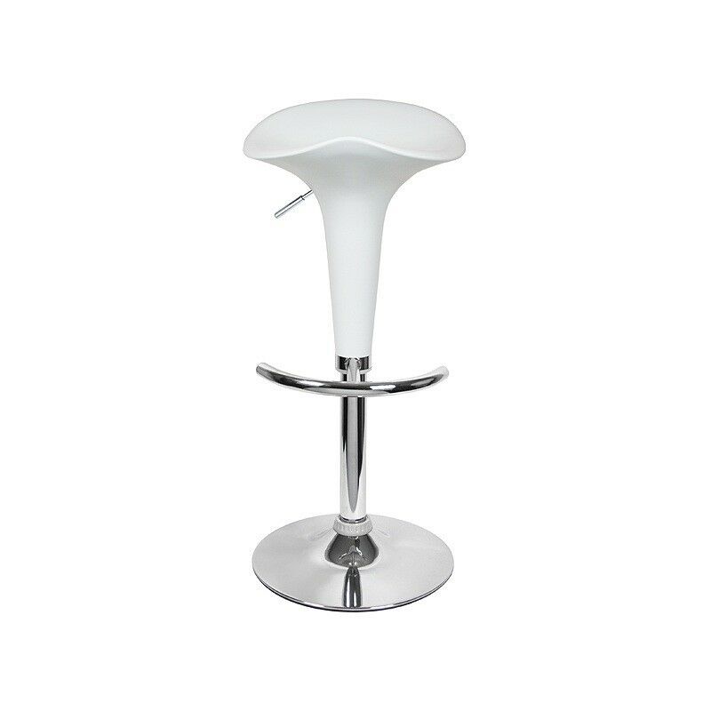 

Taburete NORMAN ( L ), cromado, abs blanco