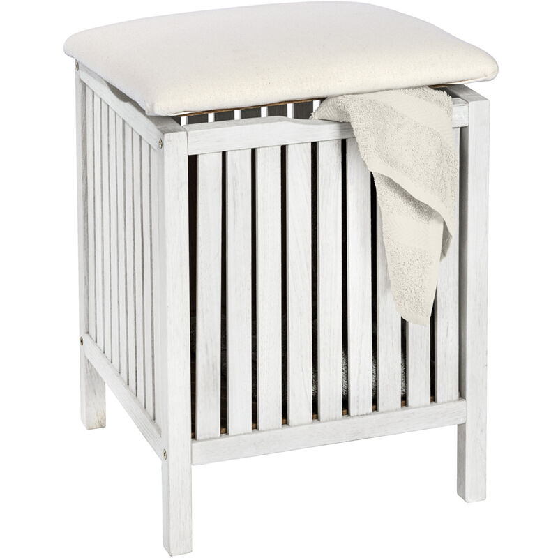 

Taburete Norway blanco natural WENKO