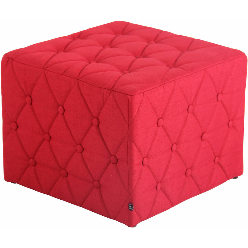 

Taburete Otomano Nashville En Tela Rojo