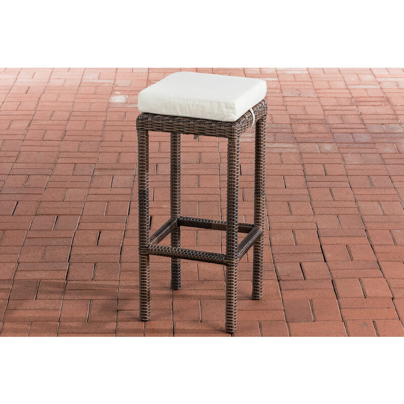 

CLP - Taburete Outdoor Alia 5mm Redondo/marrón moteado Blanco beige