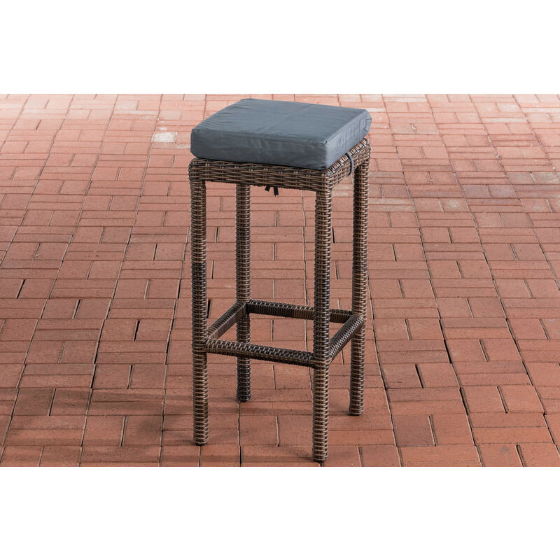 

Taburete Outdoor Alia 5mm Redondo/marrón moteado Gris hierro