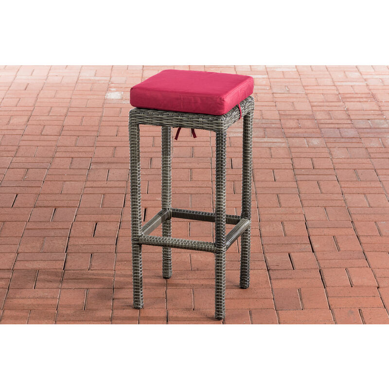 

CLP - Taburete Outdoor Alia 5mm Redondo/gris moteado Rojo rubí