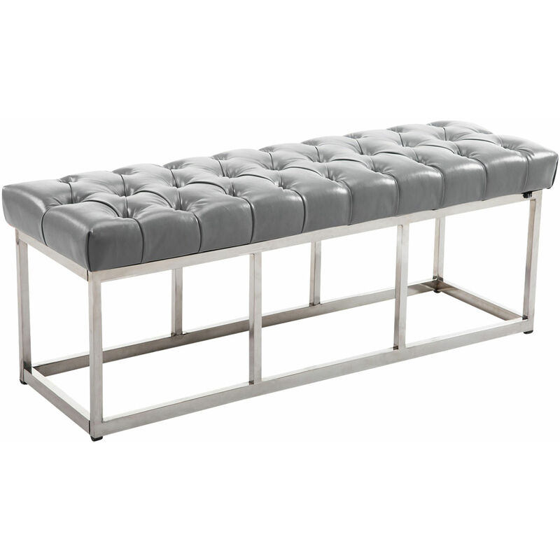 

Taburete pie de cama amun con base en acero inox. gris,120 cm Rogal