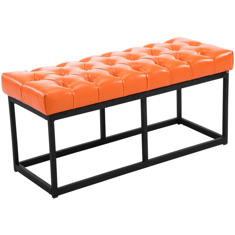 

CLP - Taburete Pie de Cama Amun Con Base en Negro Naranja 100 cm