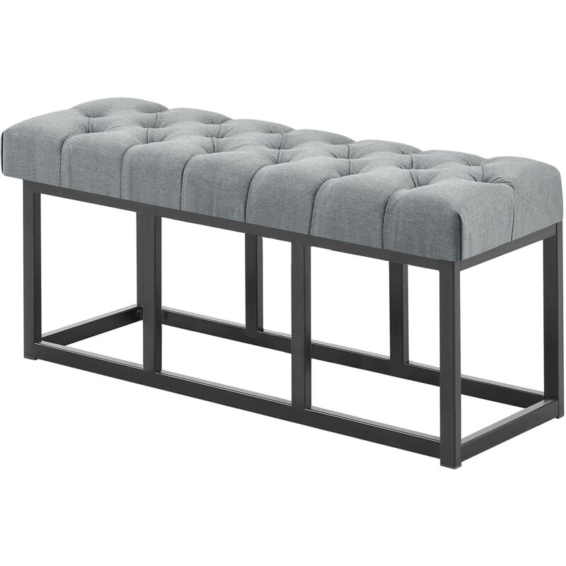 

CLP - Taburete Pie de Cama Amun Tela & Negro Gris oscuro 100 cm