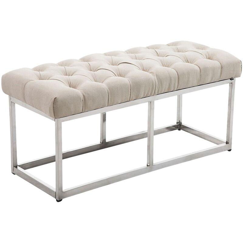 

CLP - Taburete Pie de Cama Amun en Tela Crema 100 cm