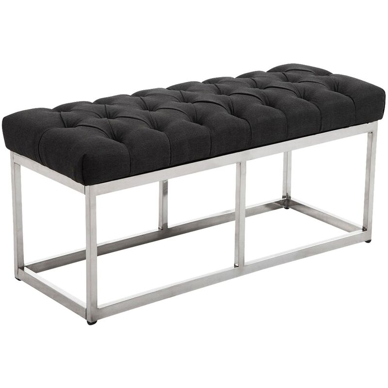 

CLP - Taburete Pie de Cama Amun en Tela Gris oscuro 100 cm