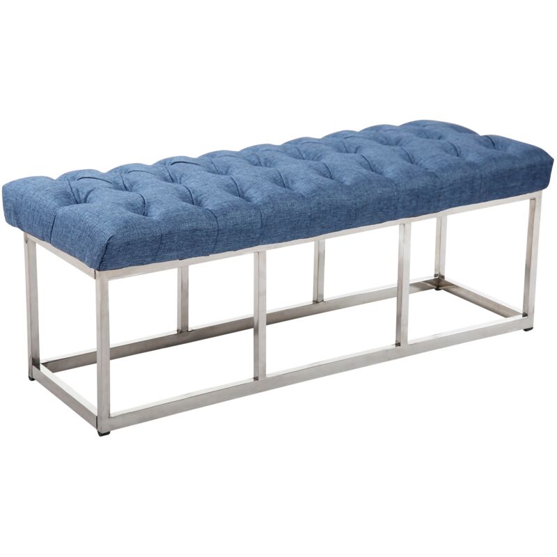

CLP - Taburete Pie de Cama Amun en Tela Azul 120 cm