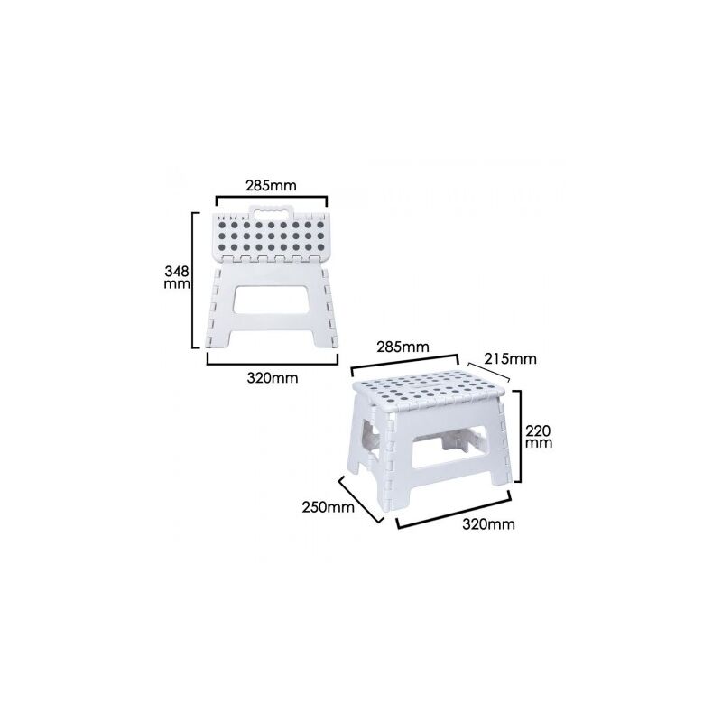 

Taburete plegable 29x22x22 cm.