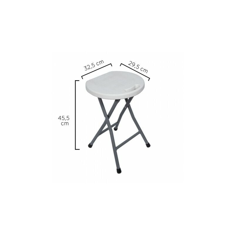 

Taburete plegable 33x30x45cm