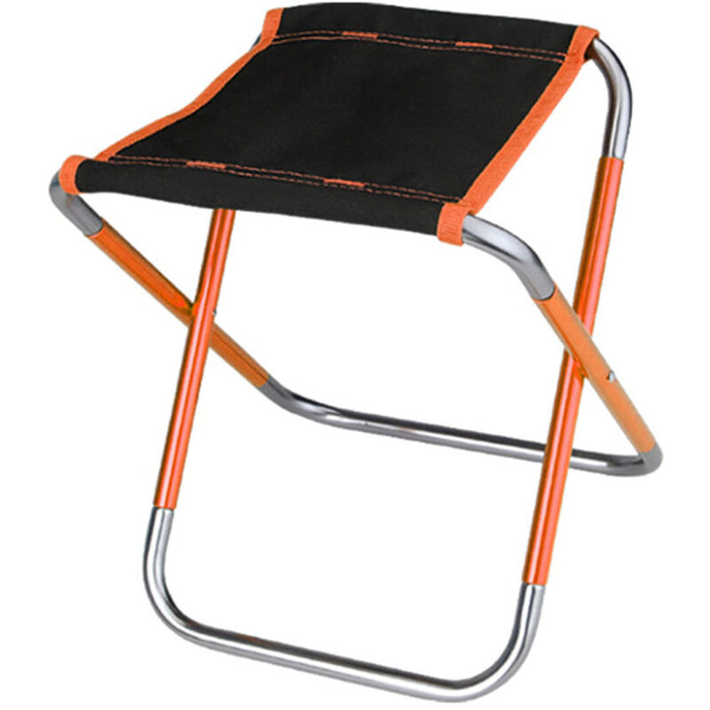 

Taburete plegable de aluminio al aire libre, silla de barbacoa de silla de pesca, Naranja, L