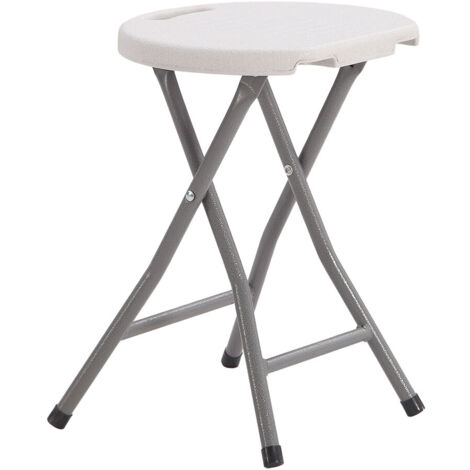 Taburete Plegable EDM 73798 Blanco 33 x 30 x 45 cm