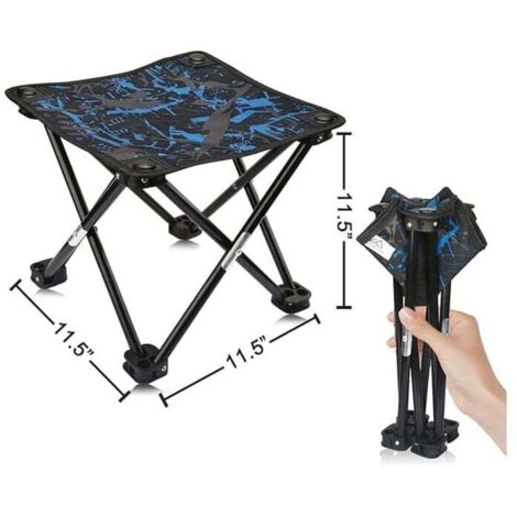 Taburete plegable portátil para acampar, mini taburete plegable para pesca, senderismo y jardinería.