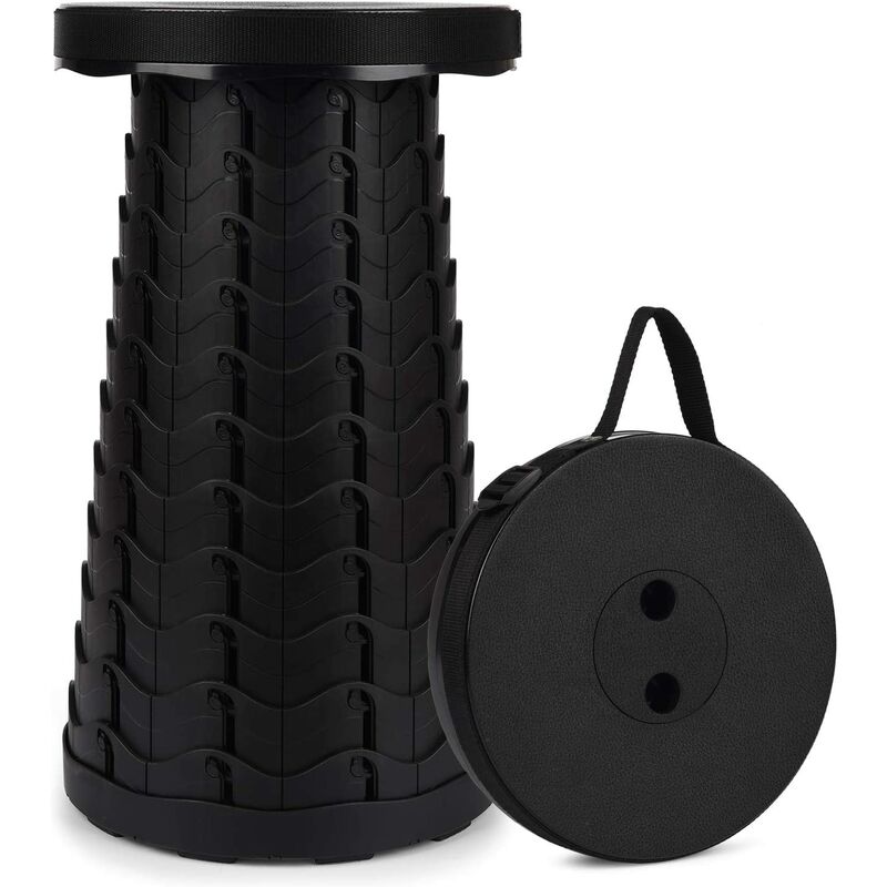 

Taburete plegable portátil, taburete retráctil de segunda generación, taburete de camping para actividades de pesca / barbacoa / interior / exterior,