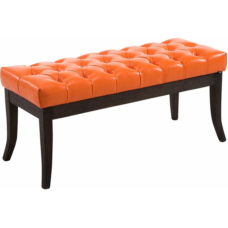 

CLP - Taburete Recibidor Ramses En Madera Oscura Naranja 100 cm
