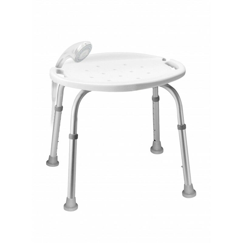 

Taburete regulable de aluminio con soporte mango de ducha - CM Baños
