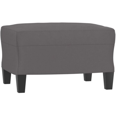 Taburete reposapiés 60 x 50 x 41 cm en PVC gris DEC030194