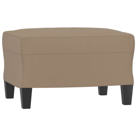 Taburete reposapiés 60 x 50 x 41 cm en PVC marrón DEC030108