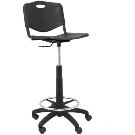 Taburete Robledo PVC negro