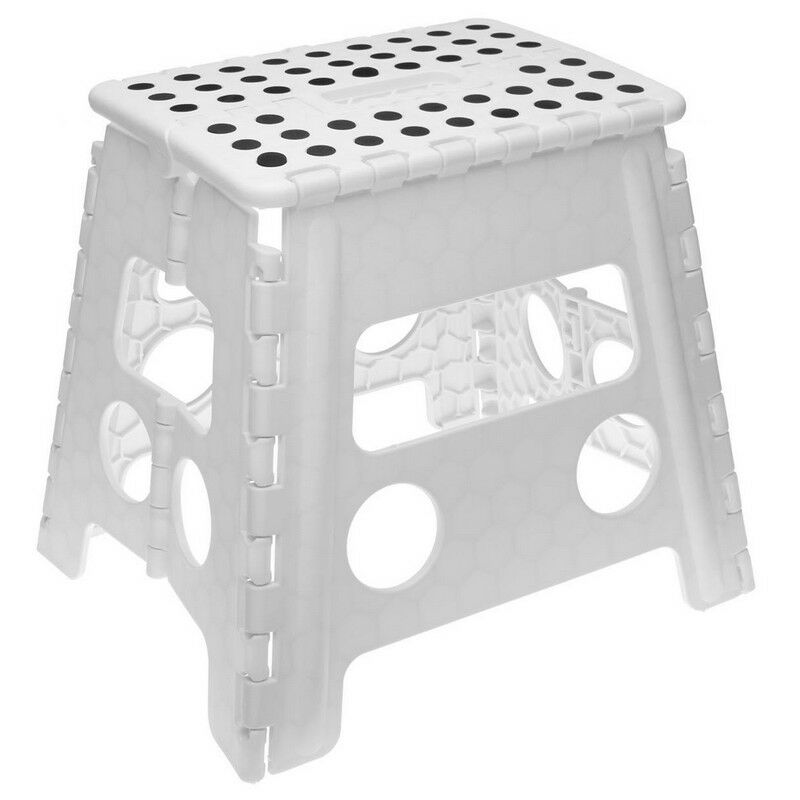 

Taburete step blanco plegable (22 x 32 x 29 cm) - Rogal