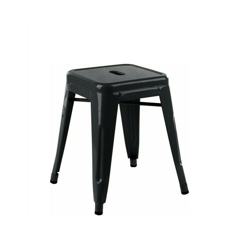 

Iberahome - Taburete TOL 45, bajo, acero, negro