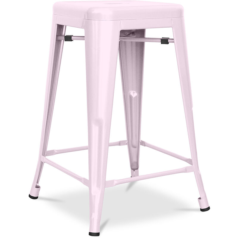 

Taburete Stylix 60cm - Metal Mate Rosa pastel