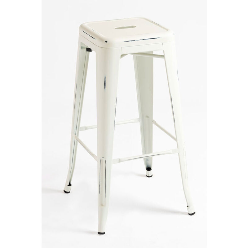 

Taburetes Altos - Taburete Torix Vintage - Blanco vintage