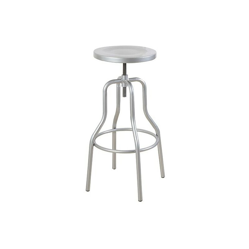 

Taburete TRACIA, diseño, metal, plateado