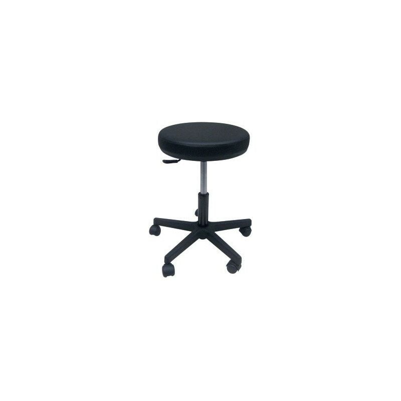 

Taburete WORK 1, gas, tapizado similpiel negra o blanca
