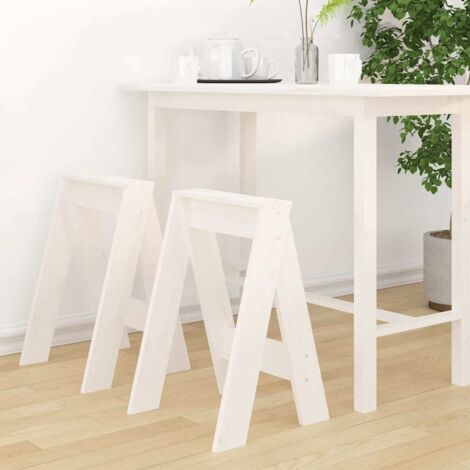 Taburetes 2 unidades madera maciza de pino  40x40x60 cm