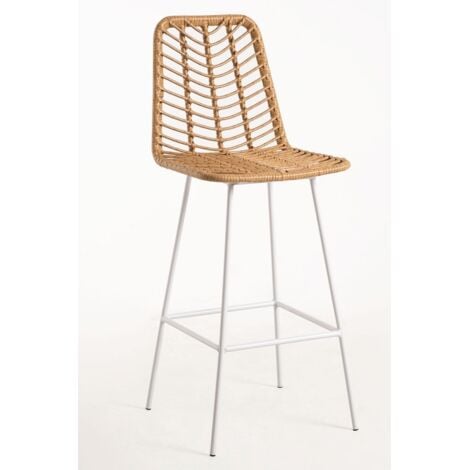 REGALOS MIGUEL Taburetes Altos - Taburete Natur - Blanco