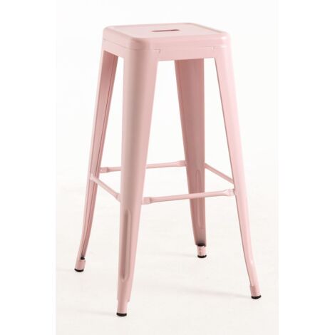Taburetes Altos - Taburete Torix Alto - Rosa Algodón de Azúcar