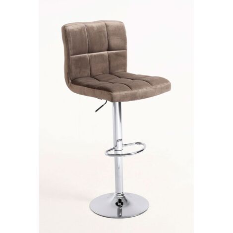 Taburetes Cocina - Taburete Casper Terciopelo - Gris