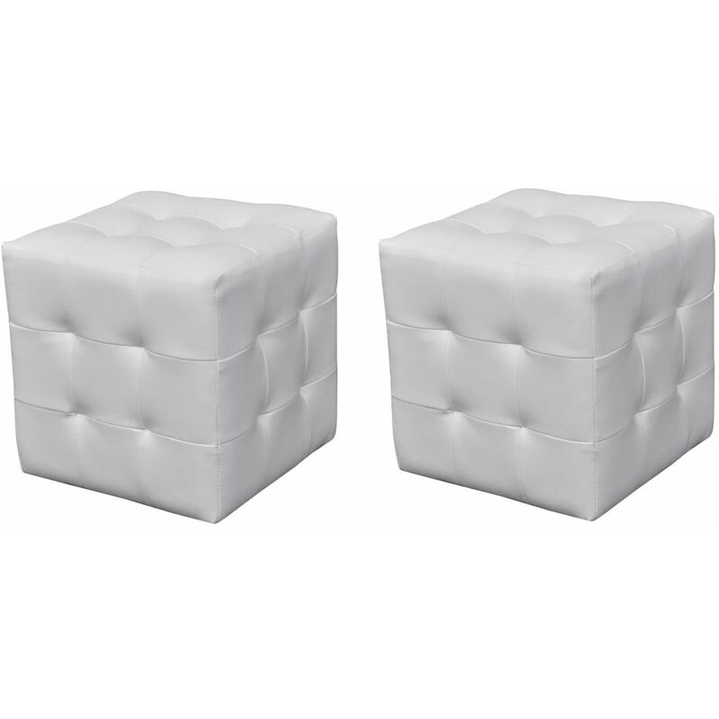 

Taburetes cubo blancos
