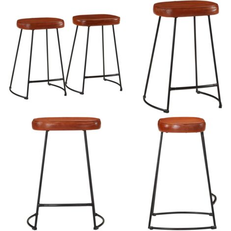 Taburetes de bar 2 uds marrón oscuro 41x29x62 cm - Asiento cómodo - Diseño retro