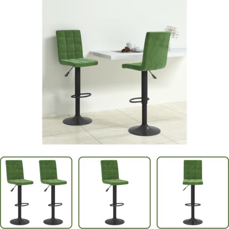 Taburetes de bar -  Taburetes de cocina 2 unidades terciopelo verde oscuro