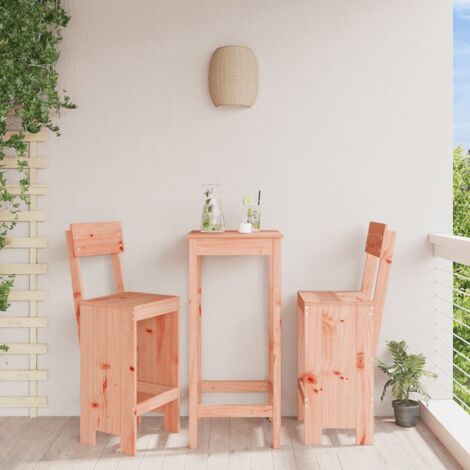 Taburetes de cocina 2 uds madera abeto Douglas 40x48,5x115,5 cm vidaXL