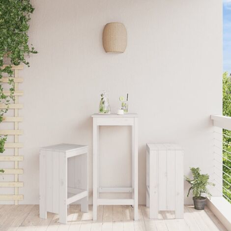 Taburetes de cocina 2 uds madera maciza pino  40x36x75 cm
