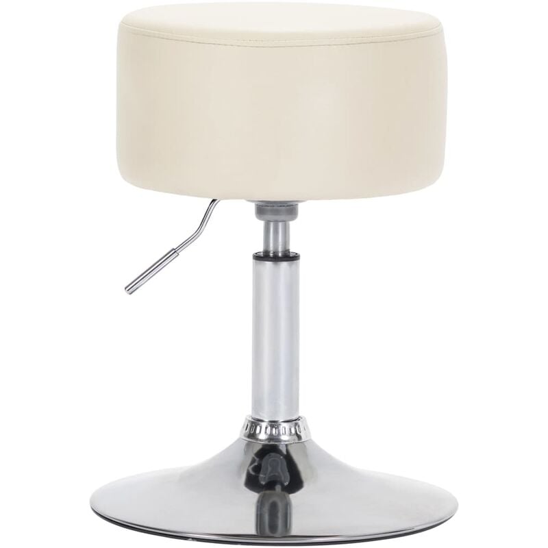 

vidaXL Taburete de Cocina Cuero Sintético Crema - Crema