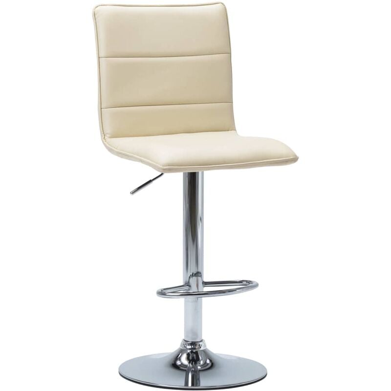 

vidaXL Taburete de Cocina Cuero Sintético Crema - Crema