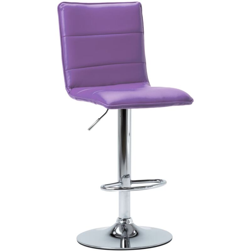 

vidaXL Taburete de Cocina Cuero Sintético Morado - Púrpura
