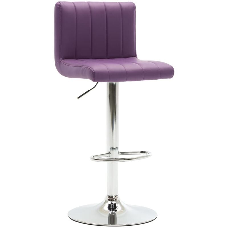 

vidaXL Taburete de Cocina de Cuero Sintético Morado - Púrpura