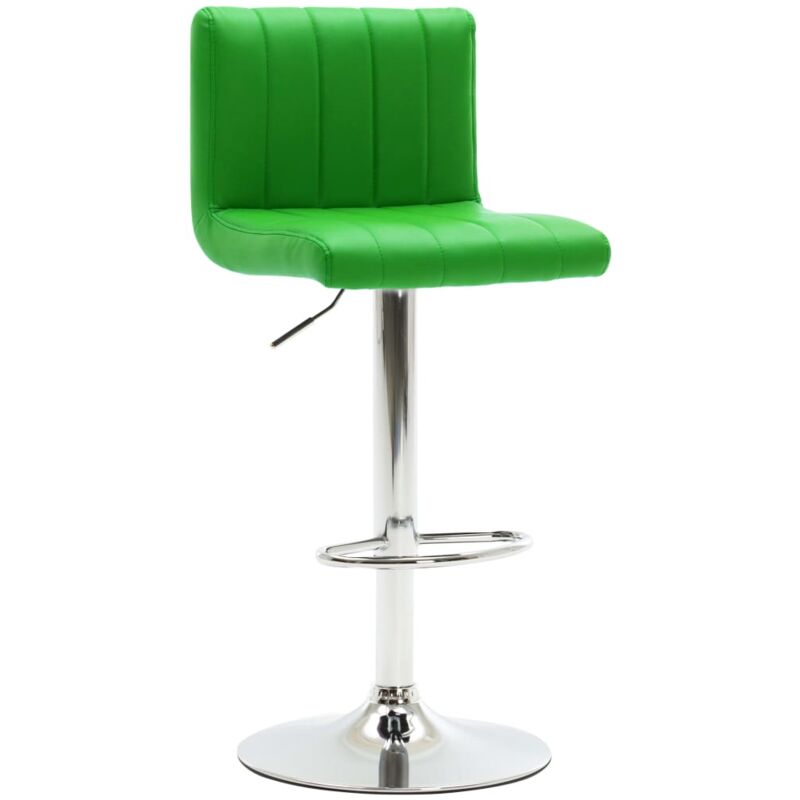 

vidaXL Taburete de Cocina de Cuero Sintético Verde - Verde