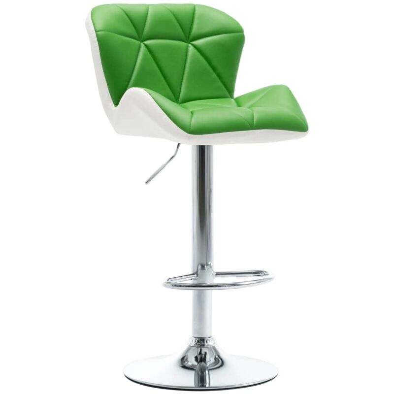

vidaXL Taburete de Cocina Cuero Sintético Verde - Verde