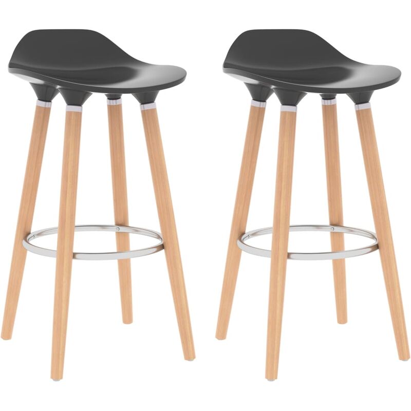 

Taburetes de cocina 2 unidades gris antracita