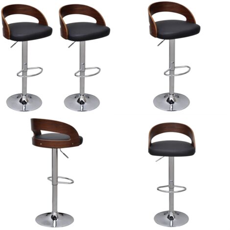 Taburetes de cocina 2 unidades madera curvada blanco - Taburete de bar - Asiento de madera