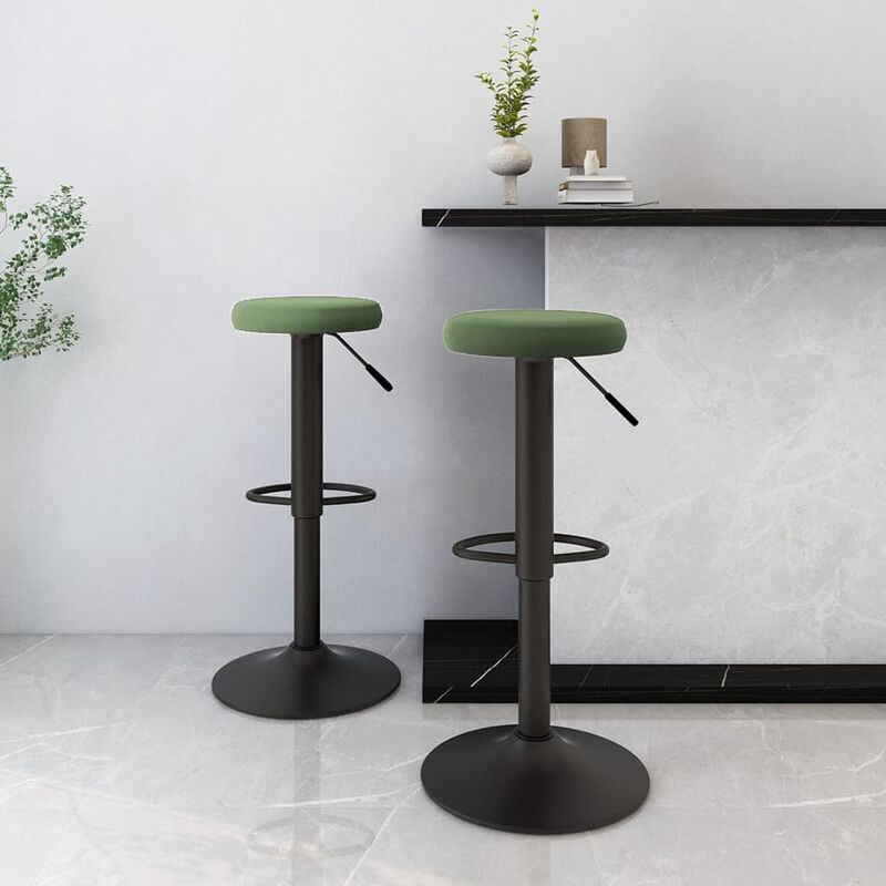 

Taburetes de cocina 2 unidades terciopelo verde oscuro