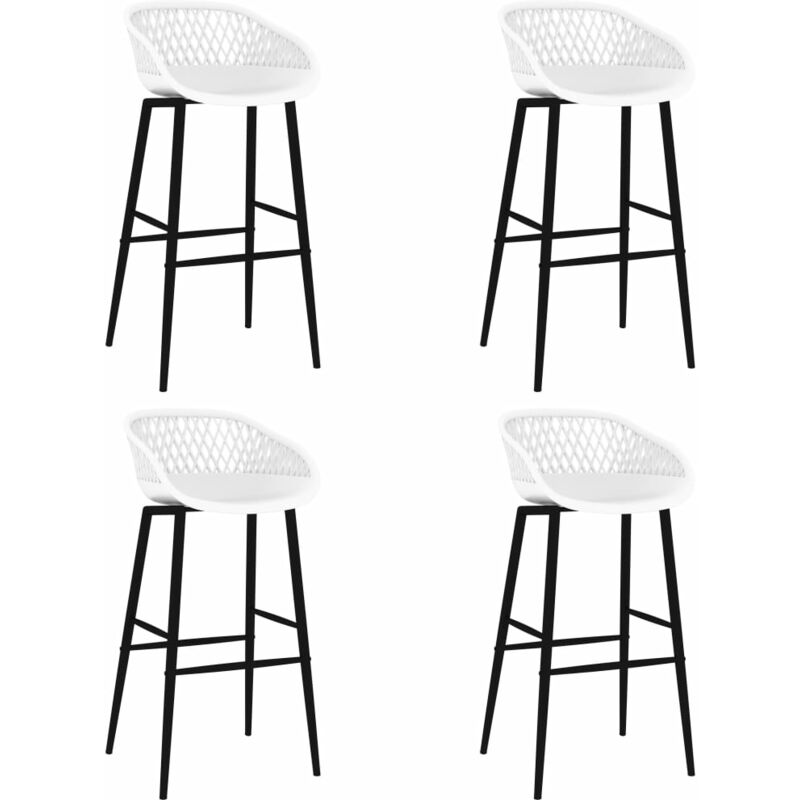 

Taburetes de cocina 4 unidades blanco