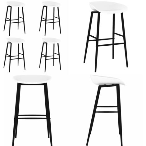 Taburetes de cocina 4 unidades blanco - Sillas de cocina - Sillas de barra